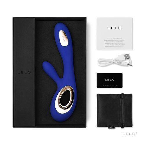 Lelo Soraya Wave Midnight Blue vibrator koji stimuliše g-tačku i klitoris istovremeno slika 2