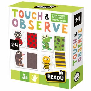 HEADU Dvostrana edukativna slagalica Touch & Observe