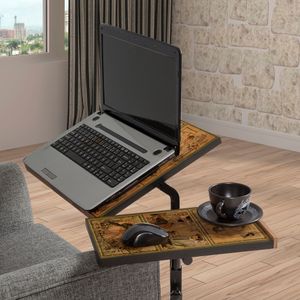 Glen 732 - Crni Laptop Sto sa Podesivom Visinom