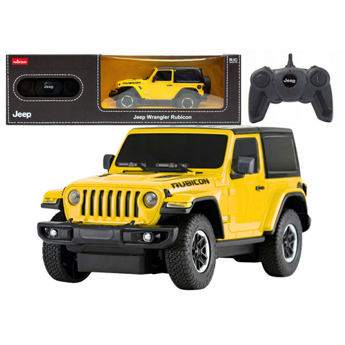 Licencirani auto na daljinsko upravljanje JEEP Wrangler JL Rubicon 1:24 - žuti slika 1