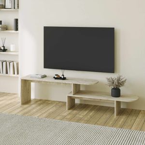 TV Stalak Puzzle u Boji: Travertin