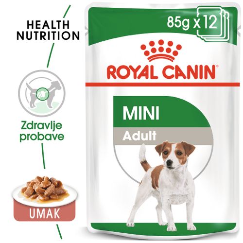 ROYAL CANIN SHN Mini adult vrećica za psa, potpuna hrana za odrasle pse malih pasmina (od 1 do 10 kg) od 10 mjeseci do 12 godina starosti, 12x85 g slika 5