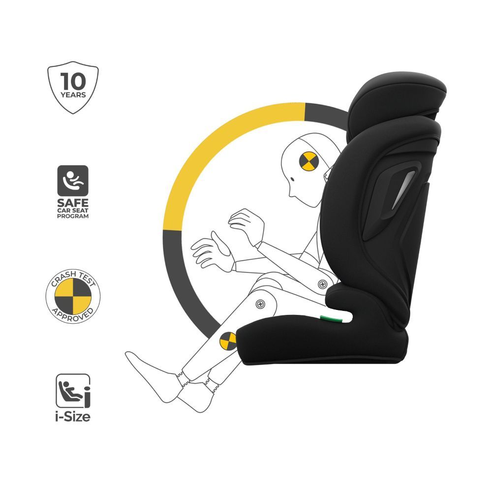 Kinderkraft autosjedalica Comfort Up 2 plus i-Size 9-36 kg (76-150 cm) bez Isofix-a, Black slika 20