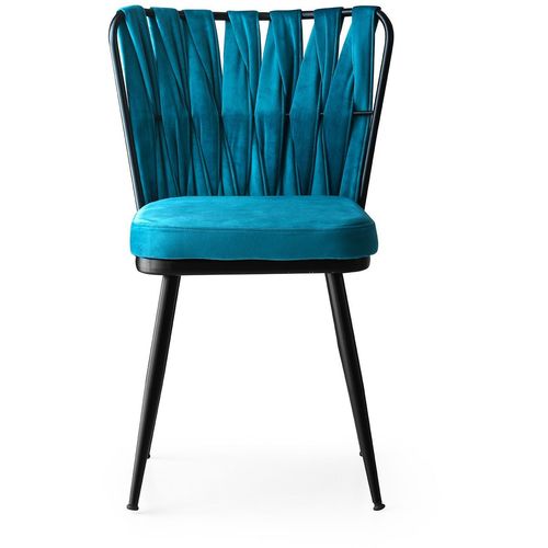 Hanah Home KuÅŸaklÄ± - 228 V2  Black
Blue Chair Set (2 Pieces) slika 2
