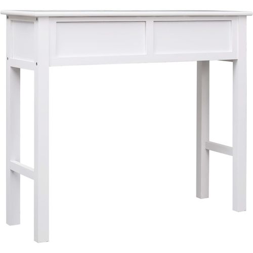 Konzolni stol bijeli 90 x 30 x 77 cm drveni slika 24