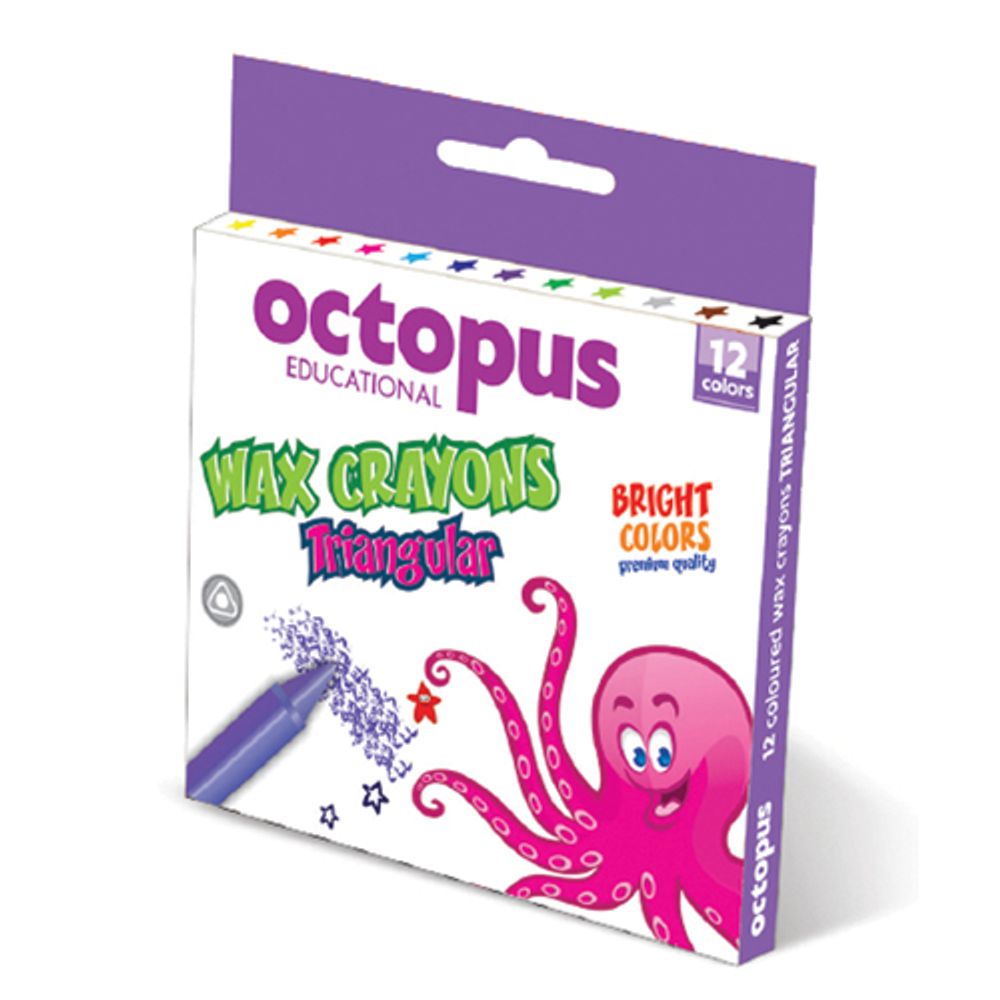 Boje voštane 12 kom, UNL-1772, Octopus slika 4