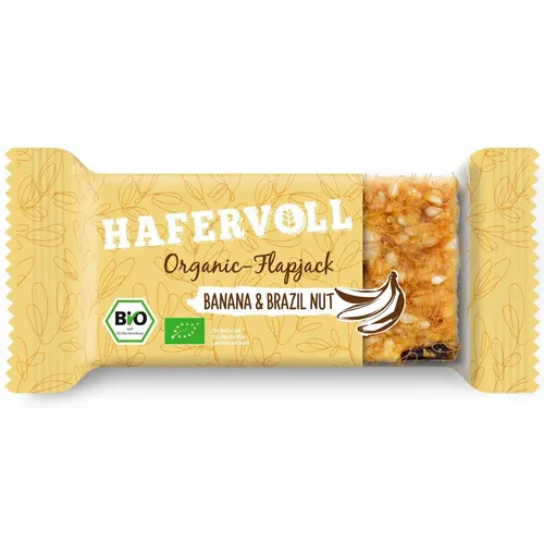 Hafervoll Zobena Pločica Banana&Brazilski Oraščić 60g slika 1