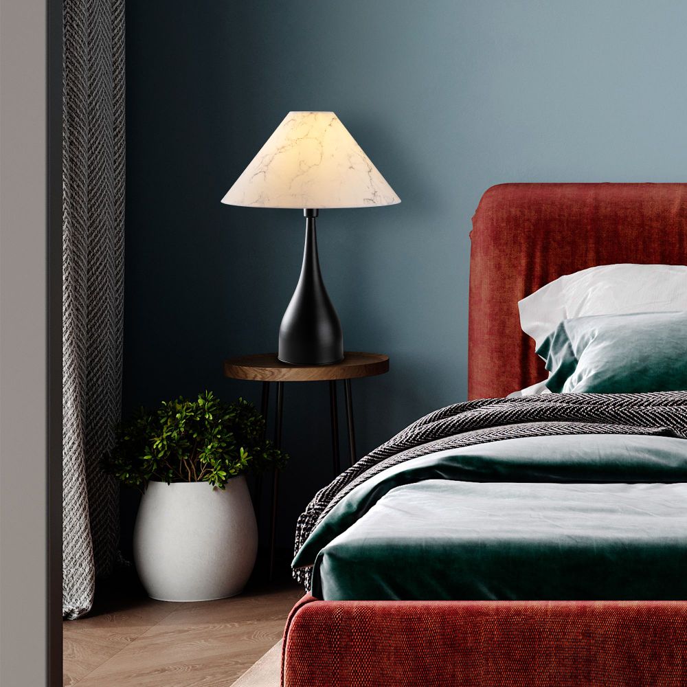 Luna - Crno-bijela stolna lampa 15268 slika 2
