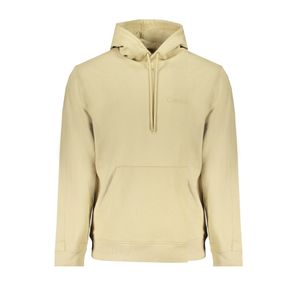 CALVIN KLEIN MEN'S BEIGE ZIPLESS SWEATSHIRT