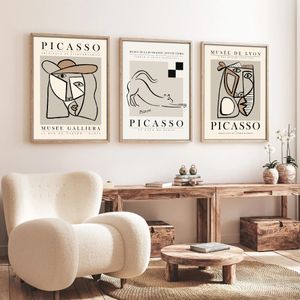 Set dekorativnih slika "Huhu254" 3 komada, 50 x 70 cm, šareni okvir od MDF-a