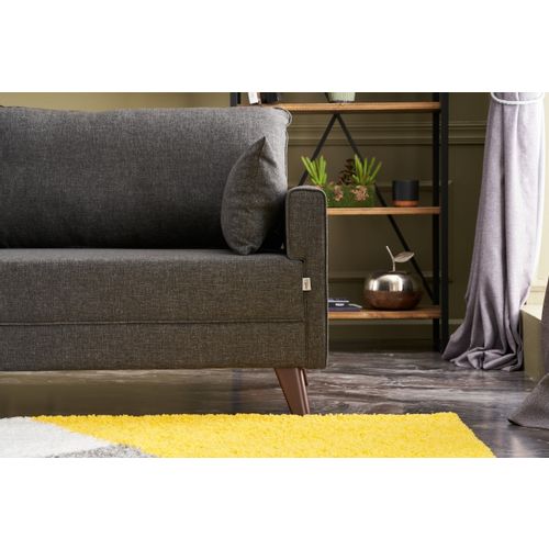 Atelier Del Sofa Bella Sofa Za 3 Osobe - Antracit Antracit Trosed slika 3