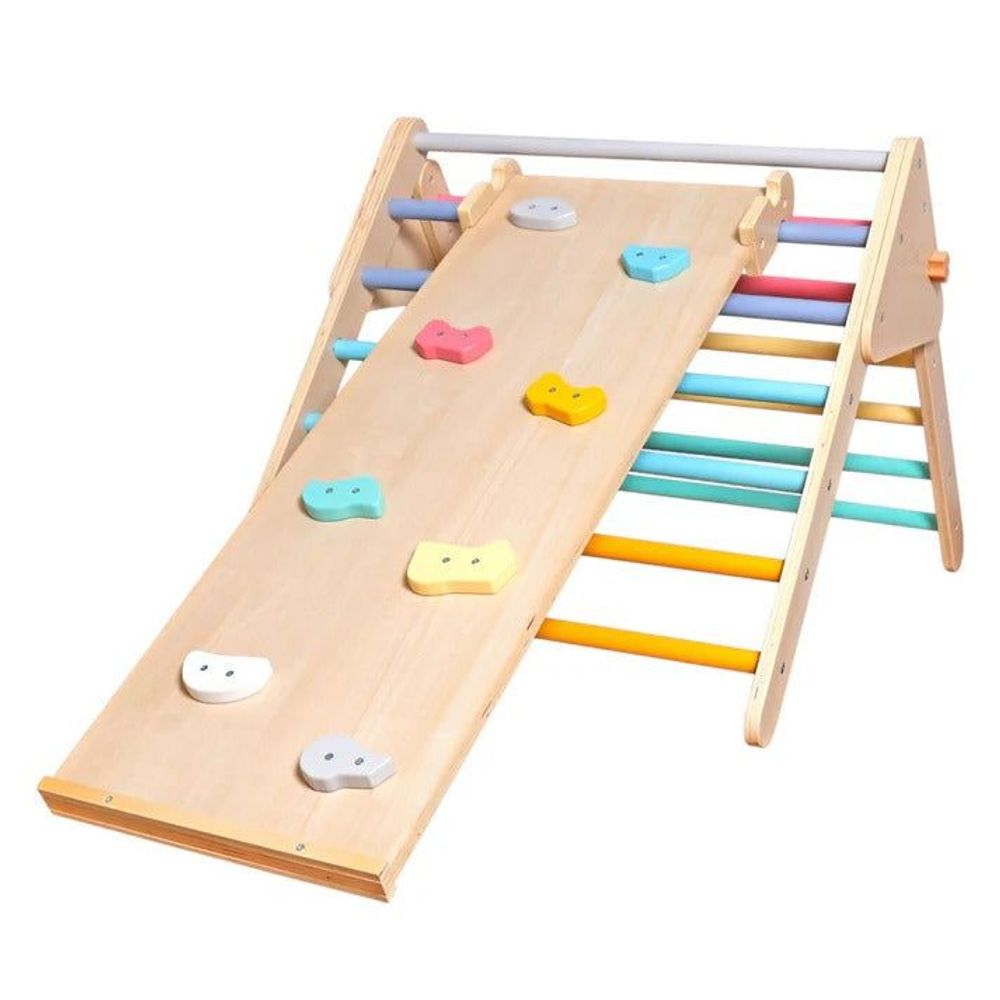 Kinder Home Drvena penjalica i tobogan Pikler 2U1 slika 2