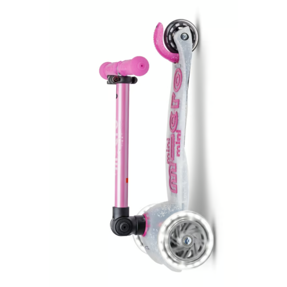 Micro Dječiji romobil Mini Deluxe Foldable Orion LED Pink slika 5