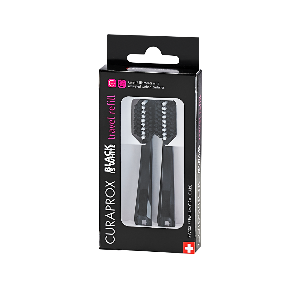 Curaprox Nastavak CS 5460 Ultra Soft Black is White - Zamjenski nastavak za putni set slika 1