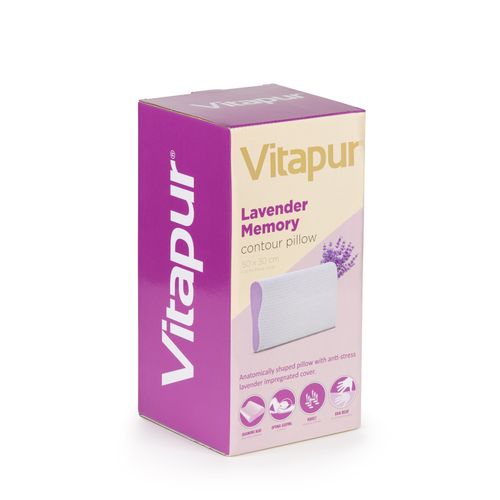 Anatomski jastuk Vitapur Lavender Memory 1+1 GRATIS slika 9