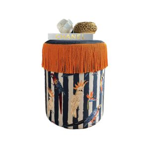 Jungle Scar Pouffe - Višebojni Pouffe s Ptica Motivima
