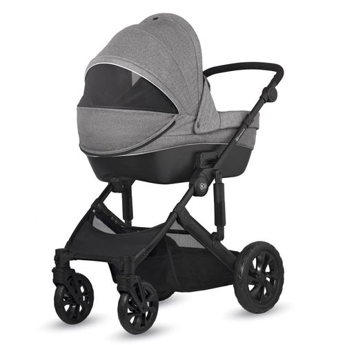 Kinderkraft kolica Prime Lite 2u1, siva slika 3