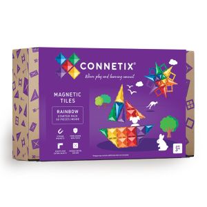 Connetix Magnetne pločice za slaganje Rainbow Starter Pack, 60kom