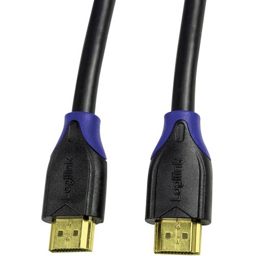 LogiLink HDMI priključni kabel HDMI A utikač, HDMI A utikač 3.00 m crna CH0063 audio povratni kanal (arc), Ultra HD (4K) HDMI s eternetom, pozlaćeni kontakti HDMI kabel slika 2