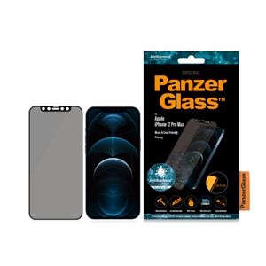 Panzerglass zaštitno staklo za iPhone 12 Pro Max case friendly privacy antibacterial black