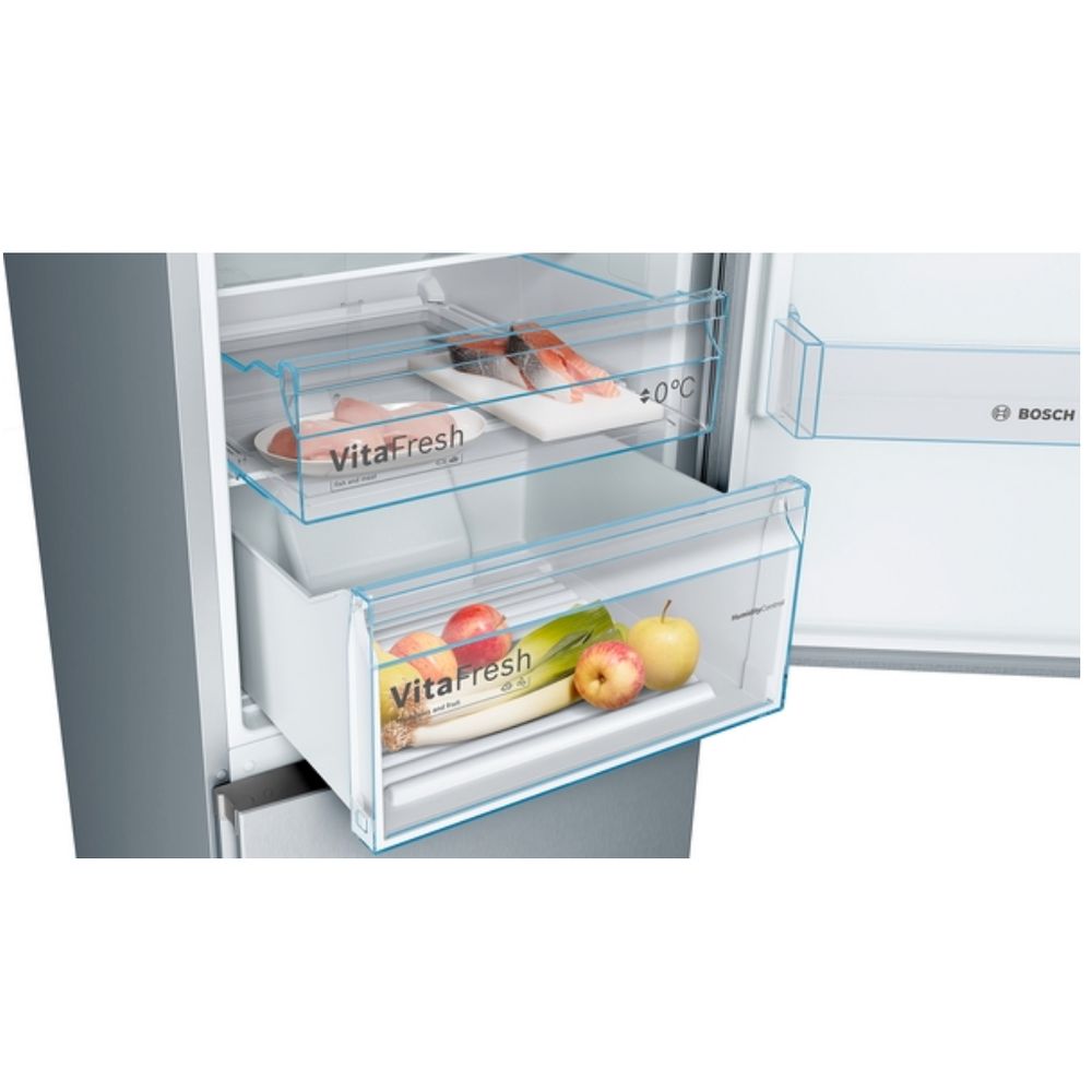 BOSCH Samostojeći Serie 4|No Frost, 203 X 60, INOX H:279L, Z:86L, 203CM, 39dB, slika 2