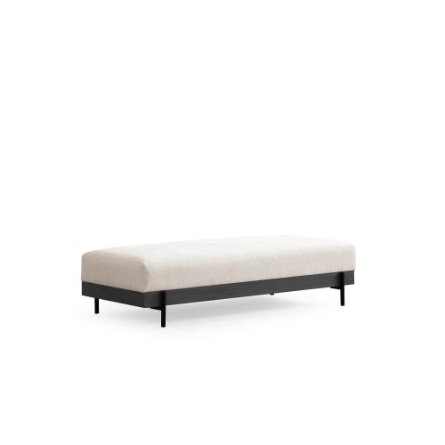 Atelier Del Sofa Tabure, Eti Black Pouffe - White slika 1