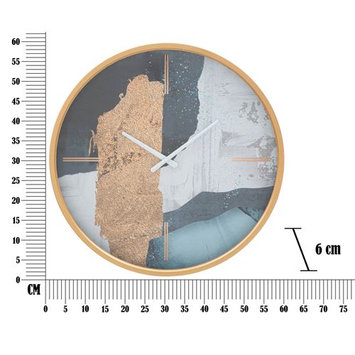 Mauro Ferretti Zidni sat art plavi cm ø 60x6 slika 6