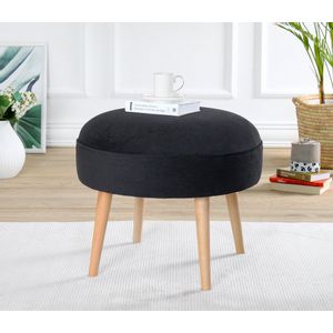 Romley - Black Black Pouffe