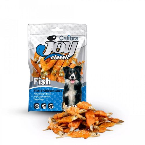 Calibra Joy Dog Classic Riba & Piletina Komadi, poslastica za pse 80g slika 1