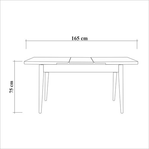 Hanah Home Vina 0701 - Soho, White White
Soho Extendable Dining Table & Chairs Set (4 Pieces) slika 10