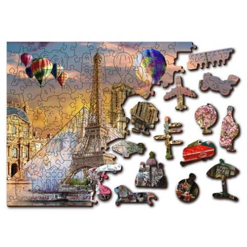 Wooden City Drvene puzzle - Pariz M slika 1
