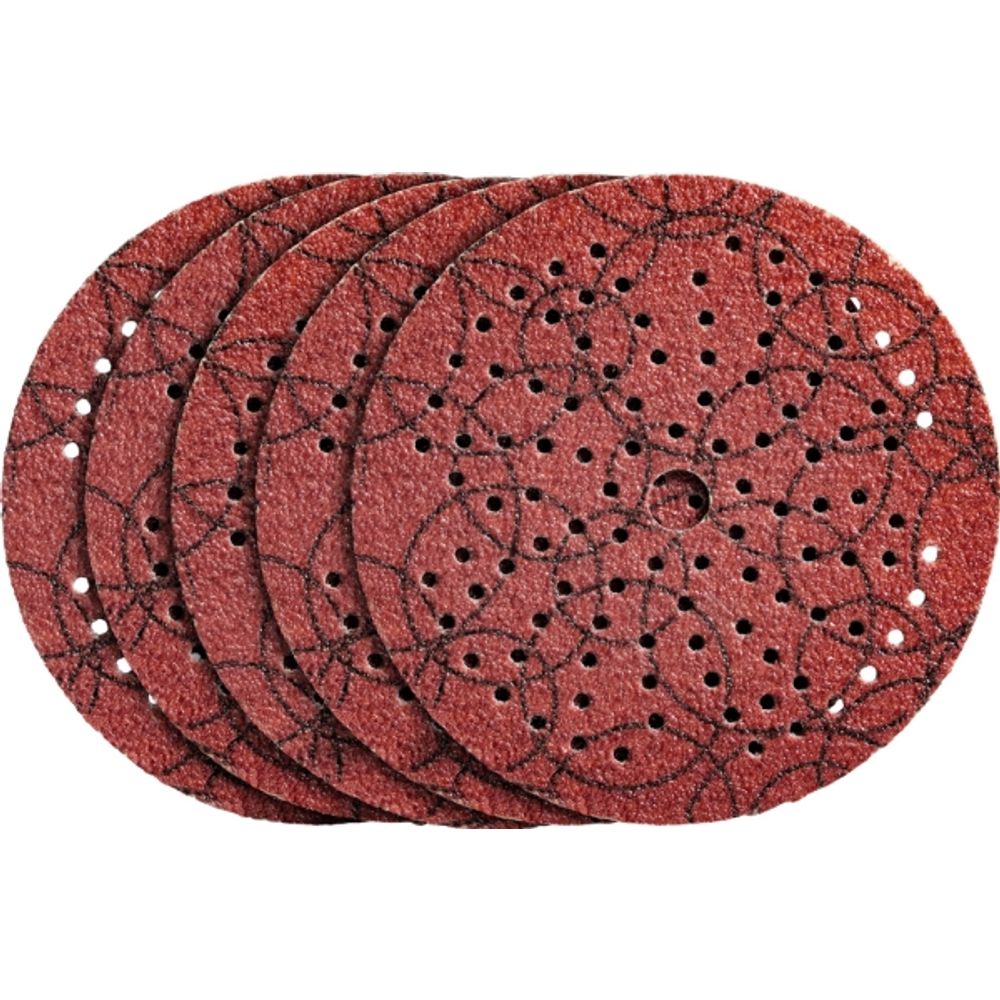 KWB samoljepljivi brusni papir za drvo, metal i kožu, 125 mm, GR 60, 5 kom slika 1