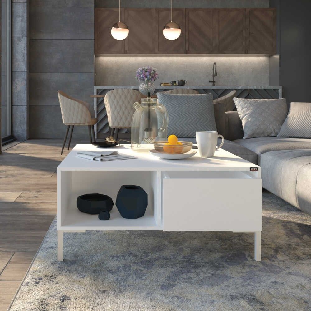 Kafa stol Shp-660-Dd-1 u boji dijamantske bijele slika 1