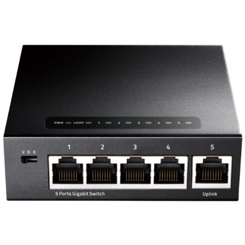 Cudy GS105  metalni 5-Port Gbit Desktop Switch, 5x RJ45 10/100/1000 (Alt. G1005) ver 3.0 slika 1