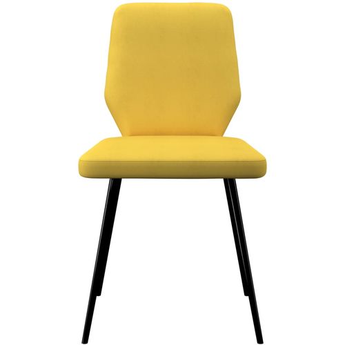 Blagovaonske stolice od tkanine 4 kom žute slika 17
