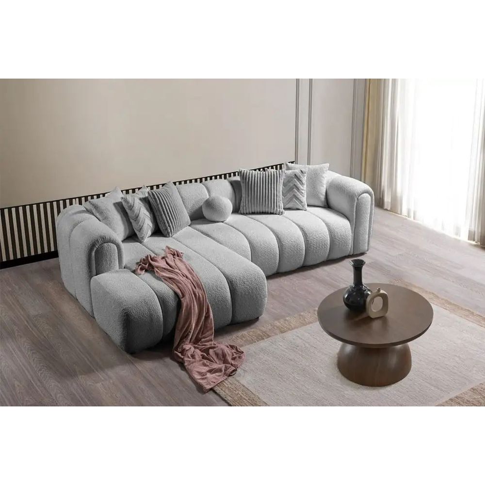 Ugaona Sofa N-Line Left - Siva Boja slika 1