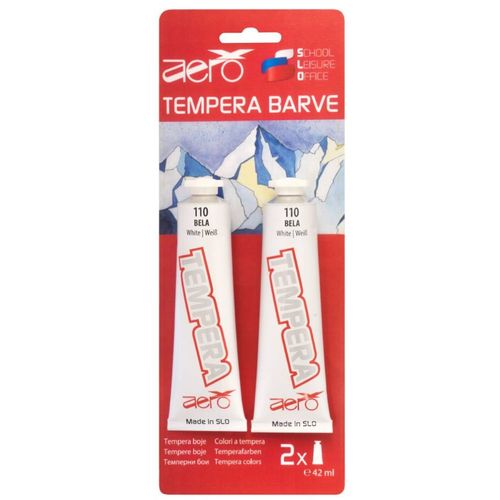 Aero Tempera 2x42 ml tubice 2 kom blister Bijela Boja 9221-2110 slika 3