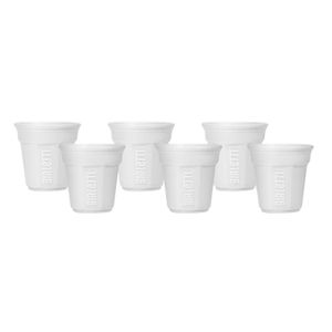 Bialetti set 6 espresso oktagonalnih šoljica - bijele