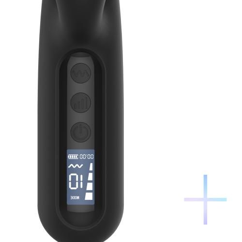 Digitalni rabbit vibrator BLACQ, crni slika 6