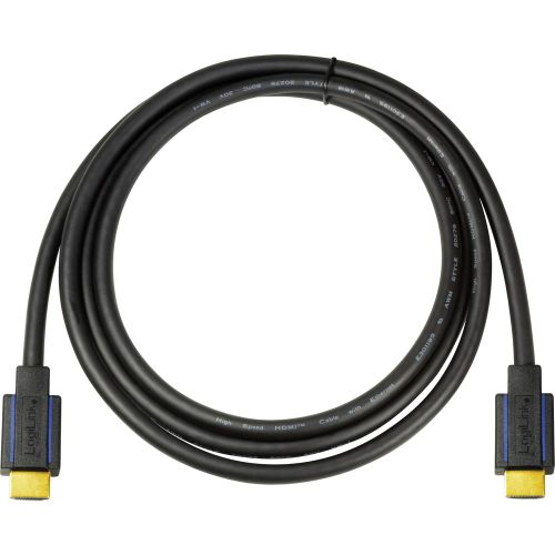 LogiLink HDMI priključni kabel HDMI A utikač, HDMI A utikač 3.00 m crna CHB005  HDMI kabel slika 3