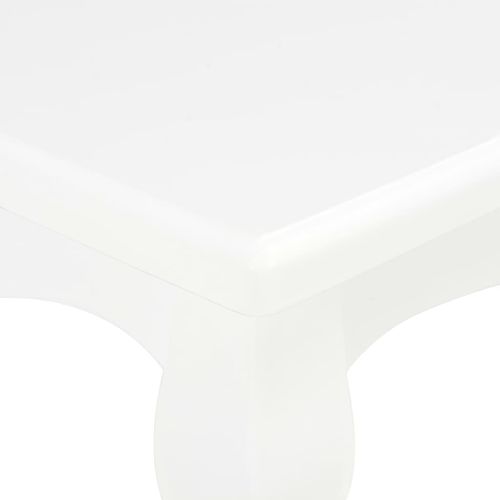 Stolić za kavu bijeli 110x60x40 cm od masivne borovine slika 25