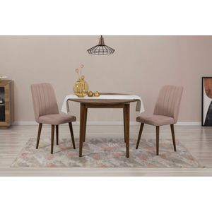 Vina 0900 - Walnut, Stone Walnut
Stone Extendable Dining Table & Chairs Set (3 Pieces)