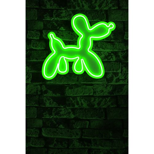 Wallity Ukrasna plastična LED rasvjeta, Balloon Dog - Green slika 2