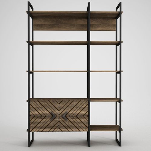 Hanah Home Santana - Walnut Walnut Bookshelf slika 11