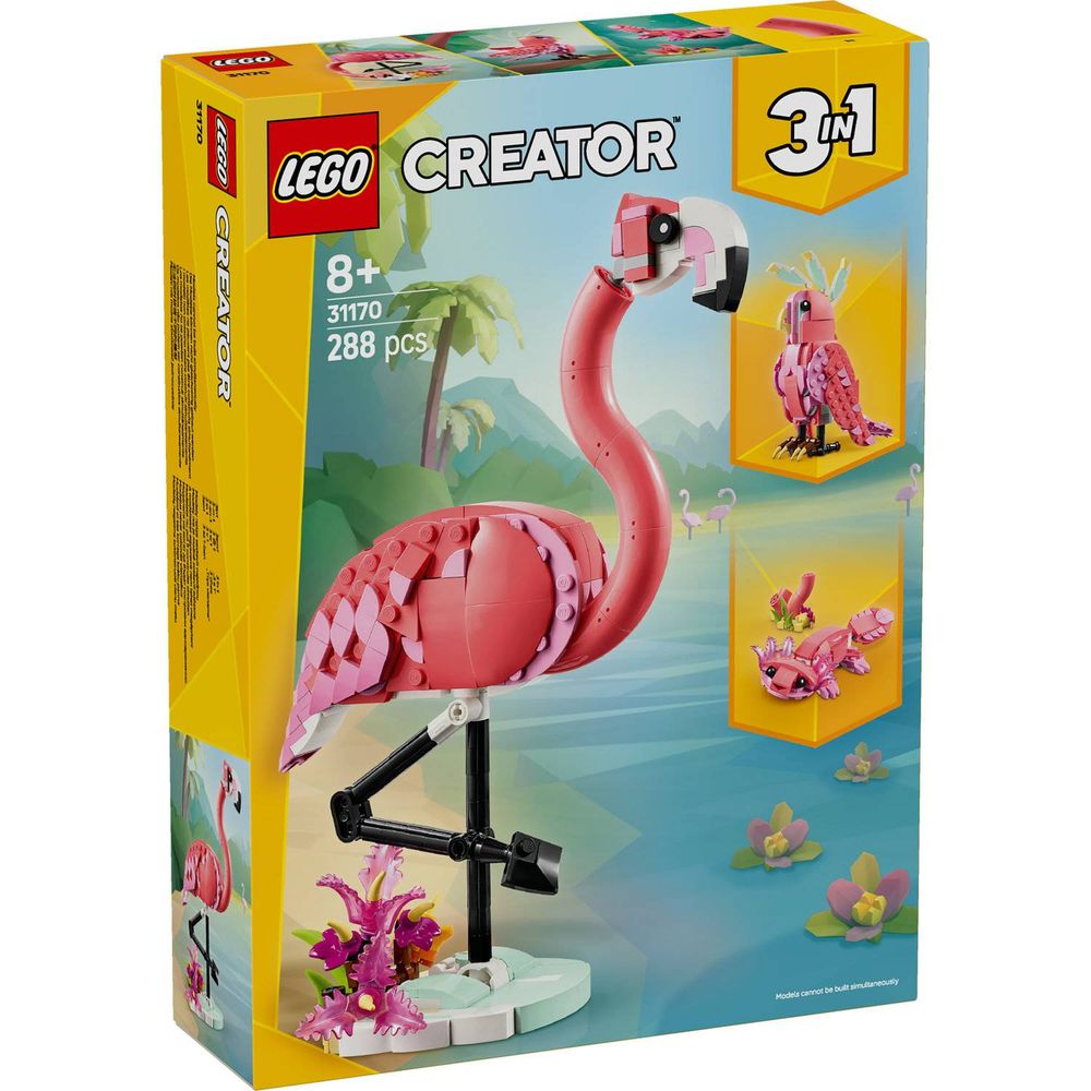 LEGO 31170 Divlje životinje: Rozi flamingo slika 1