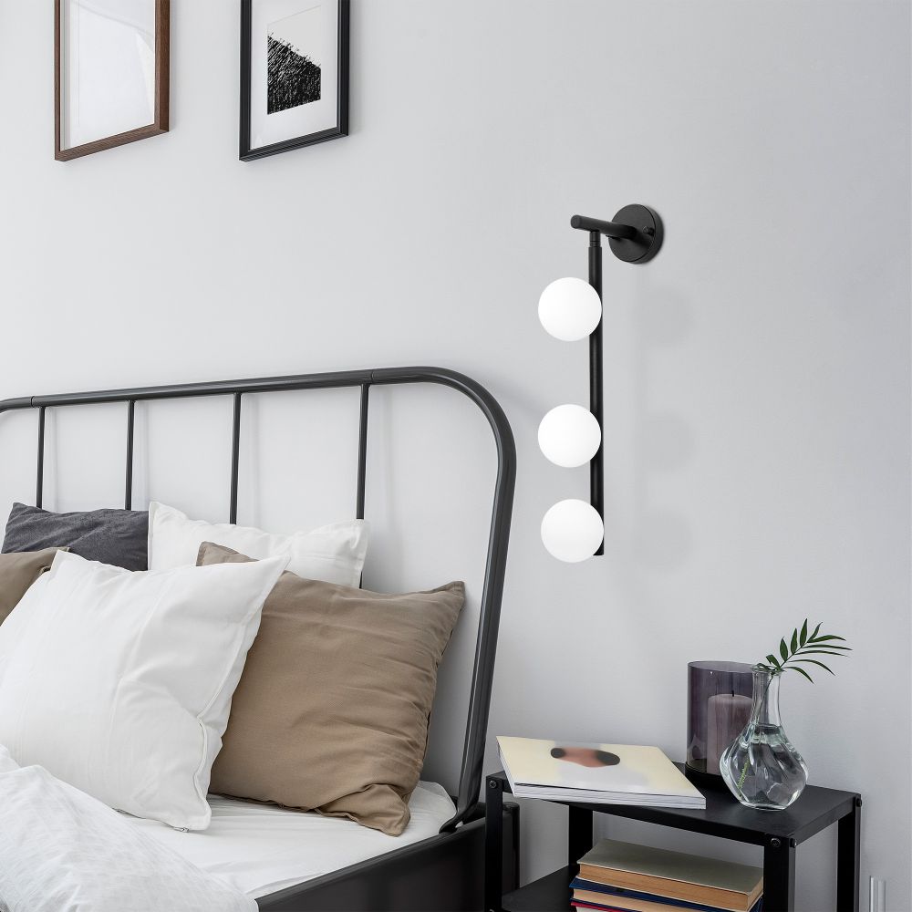 Domino - 11040 Crna i Bijela Zidna Lampa slika 2