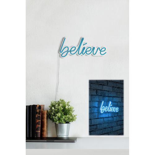 Wallity Ukrasna plastična LED rasvjeta, Believe - Blue slika 12