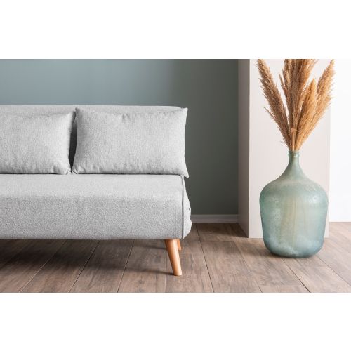 Atelier Del Sofa Dvosjed, Folde 2-Seater - Teddy Fabric - Grey slika 4