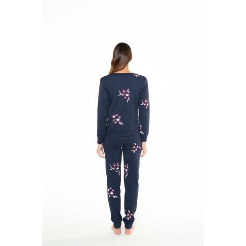 Ženska pamučna pidžama s cvjetnim uzorkom slika 5