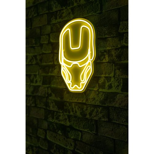Wallity Ukrasna plastična LED rasvjeta, Iron Man - Yellow slika 1